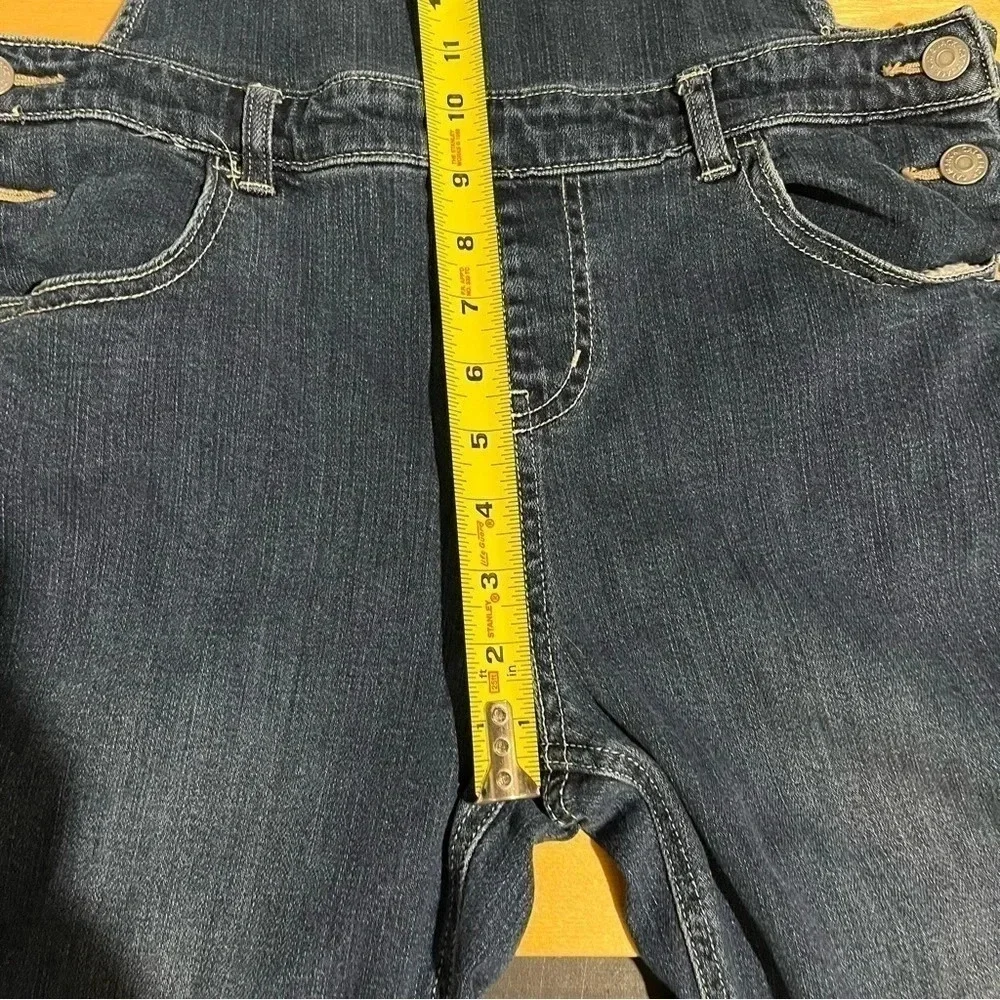 Girls' Unicorn Overalls Jeans - Cat & Jack Skinny Leg Stretch Size XL 14/16